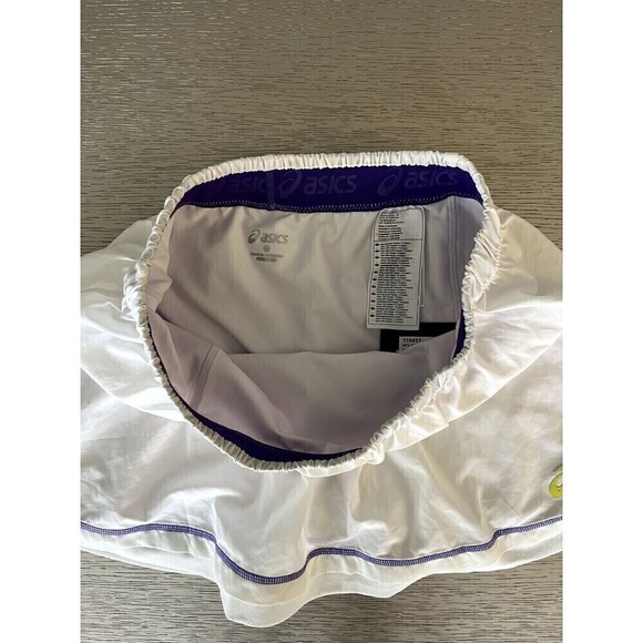 Asics ADVANTAGE SKORT Womens Lightweight Skort with Shorts Medium White Athletic - Picture 3 of 11